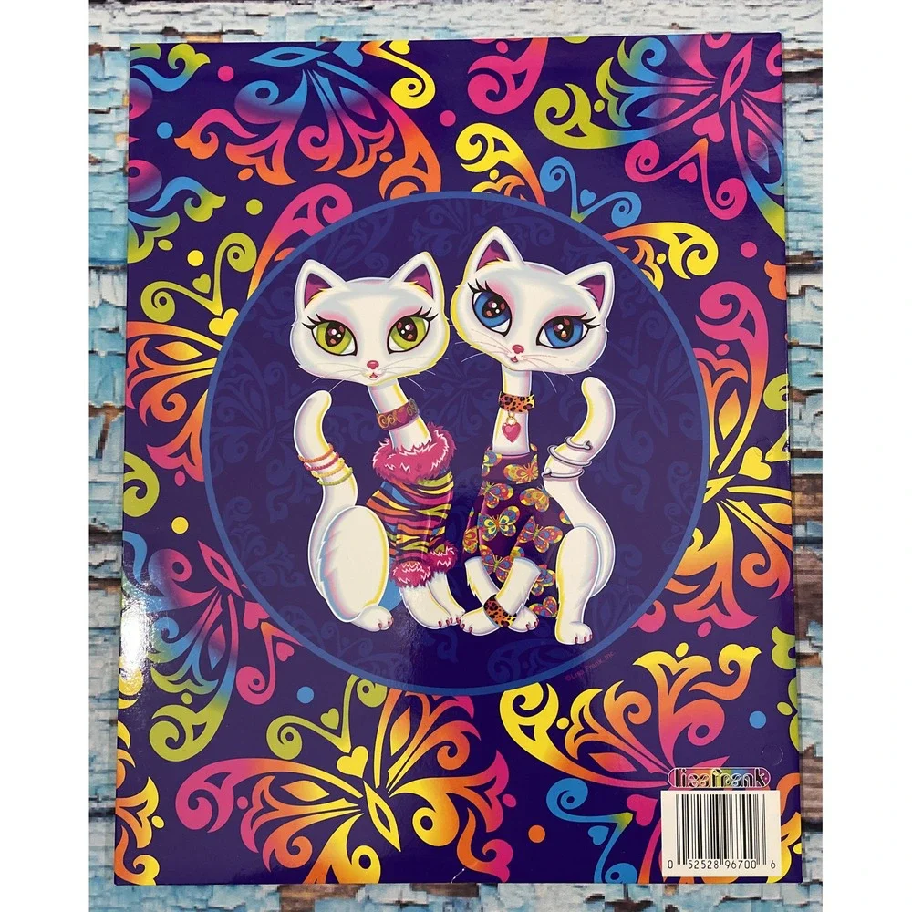 LISA FRANK PORTFOLIO FOLDER KITTY CATS 